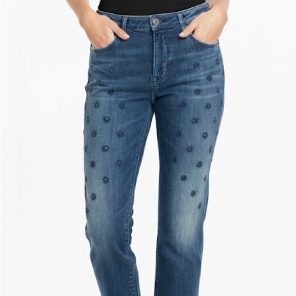 Zadig & Voltaire Denim - Zadig & Voltaire Starseed Embroidered Crystal Straight Ankle Jean 28